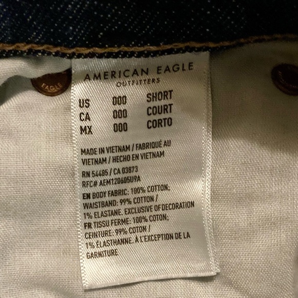 American Eagle Women’s Ex Boyfriend Relaxed Fit Jeans Distressed Size 00 Short - Picture 12 of 12